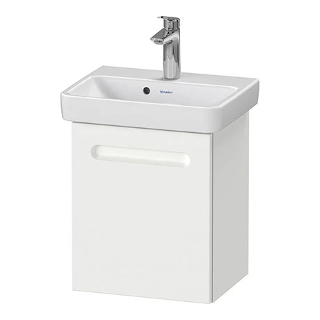 Duravit No.1 450mm White Matt Wall Mounted Vanity Unit with Basin 3 Duravit No.1 450mm White Matt Wall Mounted Vanity Unit with Basin