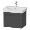Duravit No.1 650mm Graphite Matt 1-Drawer Wall Mounted Vanity Unit with Basin 2 Duravit No.1 650mm Graphite Matt 1-Drawer Wall Mounted Vanity Unit with Basin -Wall Hung Vanity Units Shop N650GRA P 1