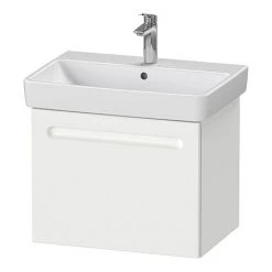 Duravit No.1 650mm White Matt 1-Drawer Wall Mounted Vanity Unit with Basin