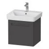 Duravit No.1 550mm Graphite Matt 1-Drawer Wall Mounted Vanity Unit with Basin (Trap Cut-Out) 2 Duravit No.1 550mm Graphite Matt 1-Drawer Wall Mounted Vanity Unit with Basin (Trap Cut-Out) -Wall Hung Vanity Units Shop NT550GRA P