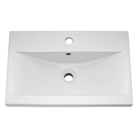 Hudson Reed Urban Satin Grey 600mm Wall Hung 2-Drawer Vanity Unit - URB204A 4 Hudson Reed Urban Satin Grey 600mm Wall Hung 2-Drawer Vanity Unit - URB204A - Image 2