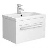 Nova 600mm Mid-Edge Basin Wall Hung High Gloss White Vanity Unit 1 Nova 600mm Mid-Edge Basin Wall Hung High Gloss White Vanity Unit -Wall Hung Vanity Units Shop NVMEW600 P1