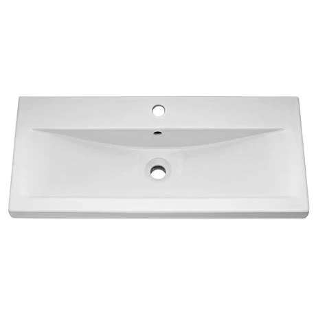 Nova 800mm Mid-Edge Basin Wall Hung High Gloss White Vanity Unit 4 Nova 800mm Mid-Edge Basin Wall Hung High Gloss White Vanity Unit - Image 2