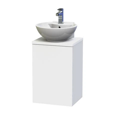 Miller New York Wall Hung Countertop Basin Unit - White - 400mm inc. Basin 3 Miller New York Wall Hung Countertop Basin Unit - White - 400mm inc. Basin