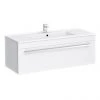 Nova 1000mm Wall Hung Vanity Sink With Cabinet - Modern High Gloss White -Wall Hung Vanity Units Shop Nova Gloss White Wall Mounted Basin Unit W1000xD400mm p