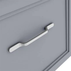 Period Bathroom Co. Wall Hung Vanity - Matt Grey - 800mm 1 Drawer with Chrome Handle 7 Period Bathroom Co. Wall Hung Vanity - Matt Grey - 800mm 1 Drawer with Chrome Handle -Wall Hung Vanity Units Shop PBC8WHGRY1D d2 460