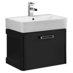 Tavistock Q60 575mm Wall Mounted Unit & Basin - Graphite