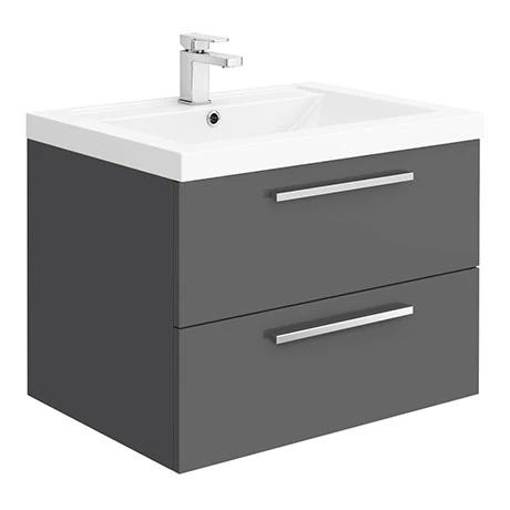 Hudson Reed 720mm Gloss Grey Modular Basin Vanity Unit 3 Hudson Reed 720mm Gloss Grey Modular Basin Vanity Unit