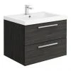 Hudson Reed 720mm Black Woodgrain Modular Basin Vanity Unit 2 Hudson Reed 720mm Black Woodgrain Modular Basin Vanity Unit -Wall Hung Vanity Units Shop QUA007 np