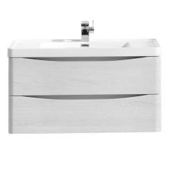 Monza White Ash 900mm Wide Wall Mounted Vanity Unit 13 Monza White Ash 900mm Wide Wall Mounted Vanity Unit -Wall Hung Vanity Units Shop RWA900WM d1 460