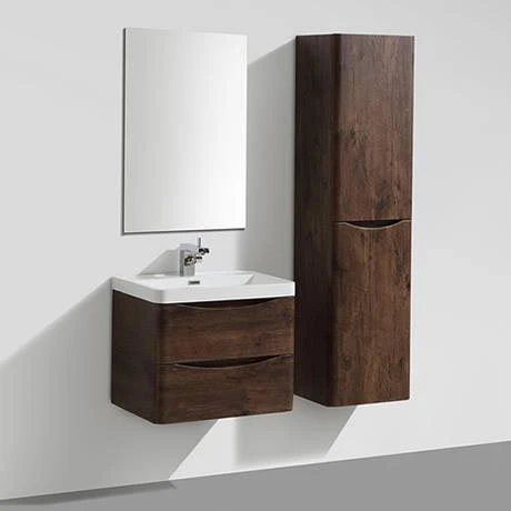 Monza Chestnut 600mm Wide Wall Mounted Vanity Unit 5 Monza Chestnut 600mm Wide Wall Mounted Vanity Unit - Image 3