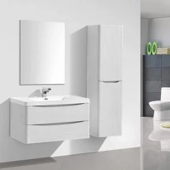 Monza White Ash 900mm Wide Wall Mounted Vanity Unit 12 Monza White Ash 900mm Wide Wall Mounted Vanity Unit -Wall Hung Vanity Units Shop Ronda White Ash 900mm Wall Mounted Vanity Unit d2 460