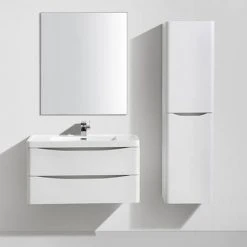 Monza White Ash 900mm Wide Wall Mounted Vanity Unit 10 Monza White Ash 900mm Wide Wall Mounted Vanity Unit -Wall Hung Vanity Units Shop Ronda White Ash 900mm Wide Wall Mounted Vanity Unit d3 460