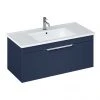 Britton Shoreditch 1000mm Wall-Hung Single Drawer Vanity Unit - Matt Blue 2 Britton Shoreditch 1000mm Wall-Hung Single Drawer Vanity Unit - Matt Blue -Wall Hung Vanity Units Shop S100SDBSQ P
