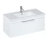 Britton Shoreditch 1000mm Wall-Hung Single Drawer Vanity Unit - Matt White 1 Britton Shoreditch 1000mm Wall-Hung Single Drawer Vanity Unit - Matt White -Wall Hung Vanity Units Shop S100SDWSQ P