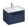 Britton Shoreditch 650mm Wall-Hung Single Drawer Vanity Unit with Black Handle - Matt Blue 1 Britton Shoreditch 650mm Wall-Hung Single Drawer Vanity Unit with Black Handle - Matt Blue -Wall Hung Vanity Units Shop S65SDBSQBL np