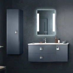 Hudson Reed Sarenna 1000mm Wall Hung Cabinet & Basin - Dove Grey 9 Hudson Reed Sarenna 1000mm Wall Hung Cabinet & Basin - Dove Grey -Wall Hung Vanity Units Shop SAR102L D3 460 1