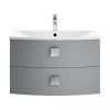 Hudson Reed Sarenna 700mm Wall Hung Cabinet & Basin - Dove Grey 2 Hudson Reed Sarenna 700mm Wall Hung Cabinet & Basin - Dove Grey -Wall Hung Vanity Units Shop SAR201 P