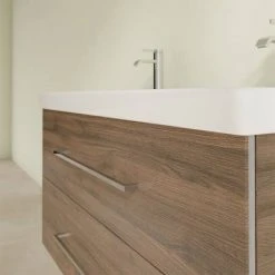 Villeroy and Boch Avento Arizona Oak 1000mm Wall Hung 2-Drawer Double Vanity Unit 11 Villeroy and Boch Avento Arizona Oak 1000mm Wall Hung 2-Drawer Double Vanity Unit -Wall Hung Vanity Units Shop SAVE01VH01 D4 460