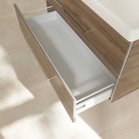 Villeroy and Boch Avento Arizona Oak 1000mm Wall Hung 2-Drawer Double Vanity Unit 7 Villeroy and Boch Avento Arizona Oak 1000mm Wall Hung 2-Drawer Double Vanity Unit - Image 5