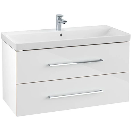 Villeroy and Boch Avento Wall Hung Vanity Unit 1000mm - Crystal White - SAVE03B401 3 Villeroy and Boch Avento Wall Hung Vanity Unit 1000mm - Crystal White - SAVE03B401