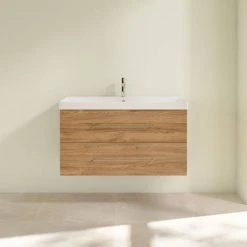 Villeroy and Boch Avento Oak Kansas 1000mm Wall Hung 2-Drawer Vanity Unit 10 Villeroy and Boch Avento Oak Kansas 1000mm Wall Hung 2-Drawer Vanity Unit -Wall Hung Vanity Units Shop SAVE03RH01 D2 460