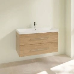 Villeroy and Boch Avento Nordic Oak 1000mm Wall Hung 2-Drawer Vanity Unit 9 Villeroy and Boch Avento Nordic Oak 1000mm Wall Hung 2-Drawer Vanity Unit -Wall Hung Vanity Units Shop SAVE03VJ01 D1 460