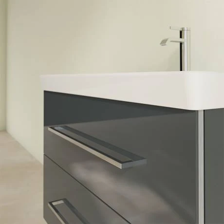 Villeroy and Boch Avento Crystal Grey 800mm Wall Hung 2-Drawer Vanity Unit 7 Villeroy and Boch Avento Crystal Grey 800mm Wall Hung 2-Drawer Vanity Unit - Image 5