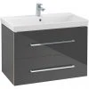 Villeroy and Boch Avento Crystal Grey 800mm Wall Hung 2-Drawer Vanity Unit 1 Villeroy and Boch Avento Crystal Grey 800mm Wall Hung 2-Drawer Vanity Unit -Wall Hung Vanity Units Shop SAVE05B101 P