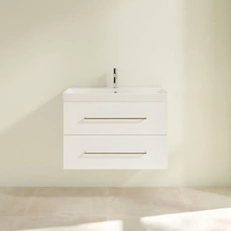 Villeroy and Boch Avento Wall Hung Vanity Unit 800mm - Crystal White - SAVE05B401 5 Villeroy and Boch Avento Wall Hung Vanity Unit 800mm - Crystal White - SAVE05B401 - Image 3