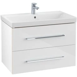 Villeroy and Boch Avento Wall Hung Vanity Unit 800mm - Crystal White - SAVE05B401