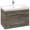 Villeroy and Boch Avento Stone Oak 800mm Wall Hung 2-Drawer Vanity Unit
