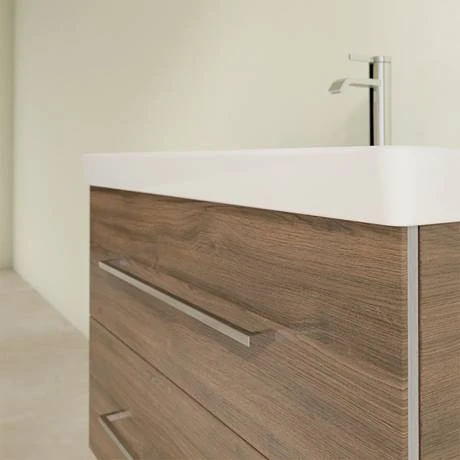 Villeroy and Boch Avento Arizona Oak 800mm Wall Hung 2-Drawer Vanity Unit 7 Villeroy and Boch Avento Arizona Oak 800mm Wall Hung 2-Drawer Vanity Unit - Image 5