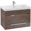 Villeroy and Boch Avento Arizona Oak 800mm Wall Hung 2-Drawer Vanity Unit -Wall Hung Vanity Units Shop SAVE05VH01 P