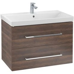 Villeroy and Boch Avento Arizona Oak 800mm Wall Hung 2-Drawer Vanity Unit