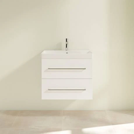 Villeroy and Boch Avento Wall Hung Vanity Unit 630mm - Crystal White - SAVE07B401 5 Villeroy and Boch Avento Wall Hung Vanity Unit 630mm - Crystal White - SAVE07B401 - Image 3