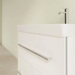 Villeroy and Boch Avento Wall Hung Vanity Unit 630mm - Crystal White - SAVE07B401 12 Villeroy and Boch Avento Wall Hung Vanity Unit 630mm - Crystal White - SAVE07B401 -Wall Hung Vanity Units Shop SAVE07B401 D4 460