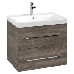 Villeroy and Boch Avento Stone Oak 650mm Wall Hung 2-Drawer Vanity Unit