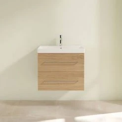 Villeroy and Boch Avento Nordic Oak 650mm Wall Hung 2-Drawer Vanity Unit -Wall Hung Vanity Units Shop SAVE07VJ01 D2 460