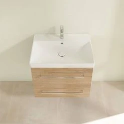 Villeroy and Boch Avento Nordic Oak 650mm Wall Hung 2-Drawer Vanity Unit -Wall Hung Vanity Units Shop SAVE07VJ01 D3 460