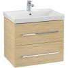 Villeroy and Boch Avento Nordic Oak 650mm Wall Hung 2-Drawer Vanity Unit -Wall Hung Vanity Units Shop SAVE07VJ01 P