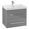 Villeroy and Boch Avento Crystal Grey 600mm Wall Hung 2-Drawer Vanity Unit 2 Villeroy and Boch Avento Crystal Grey 600mm Wall Hung 2-Drawer Vanity Unit -Wall Hung Vanity Units Shop SAVE09B101 P