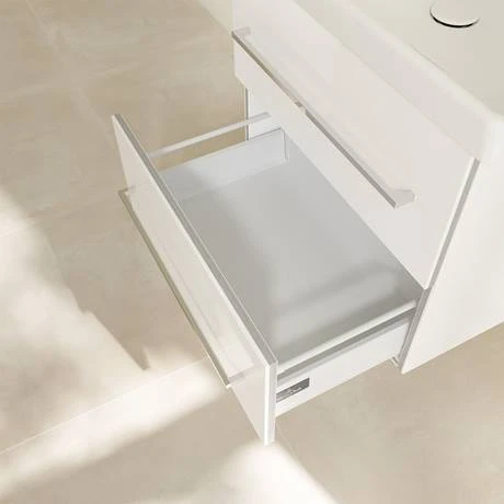 Villeroy and Boch Avento Wall Hung Vanity Unit 580mm - Crystal White - SAVE09B401 8 Villeroy and Boch Avento Wall Hung Vanity Unit 580mm - Crystal White - SAVE09B401 - Image 6