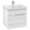Villeroy and Boch Avento Wall Hung Vanity Unit 580mm - Crystal White - SAVE09B401 2 Villeroy and Boch Avento Wall Hung Vanity Unit 580mm - Crystal White - SAVE09B401 -Wall Hung Vanity Units Shop SAVE09B401 P