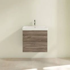 Villeroy and Boch Avento Stone Oak 600mm Wall Hung 2-Drawer Vanity Unit 10 Villeroy and Boch Avento Stone Oak 600mm Wall Hung 2-Drawer Vanity Unit -Wall Hung Vanity Units Shop SAVE09RK01 D2 460