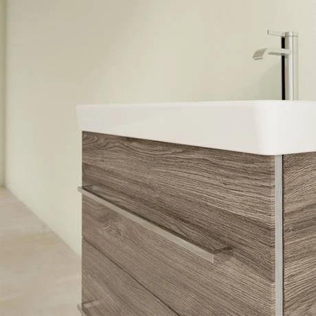 Villeroy and Boch Avento Stone Oak 600mm Wall Hung 2-Drawer Vanity Unit 7 Villeroy and Boch Avento Stone Oak 600mm Wall Hung 2-Drawer Vanity Unit - Image 5