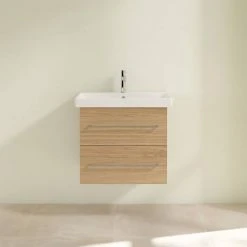 Villeroy and Boch Avento Nordic Oak 600mm Wall Hung 2-Drawer Vanity Unit 10 Villeroy and Boch Avento Nordic Oak 600mm Wall Hung 2-Drawer Vanity Unit -Wall Hung Vanity Units Shop SAVE09VJ01 D2 460