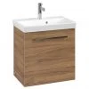 Villeroy and Boch Avento Oak Kansas 550mm Wall Hung 1-Door Vanity Unit -Wall Hung Vanity Units Shop SAVE11RH01 P