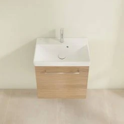 Villeroy and Boch Avento Nordic Oak 550mm Wall Hung 1-Door Vanity Unit -Wall Hung Vanity Units Shop SAVE11VJ01 D3 460