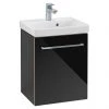 Villeroy and Boch Avento Crystal Black 450mm Wall Hung 1-Door Vanity Unit -Wall Hung Vanity Units Shop SAVE15B301 P